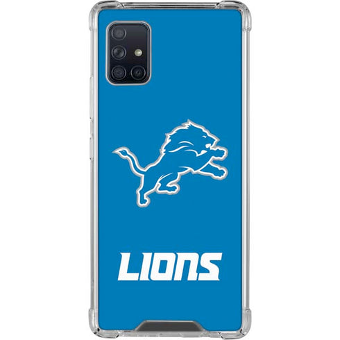NFL Detroit Lions Distressed Galaxy A51 5G Clear Case