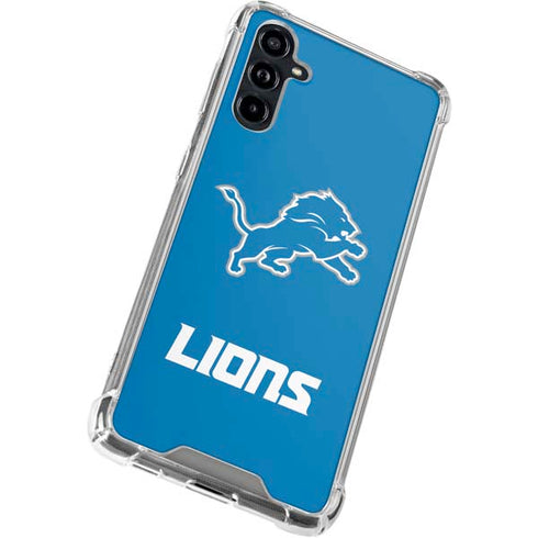 NFL Detroit Lions Distressed Galaxy A54 5G Clear Case