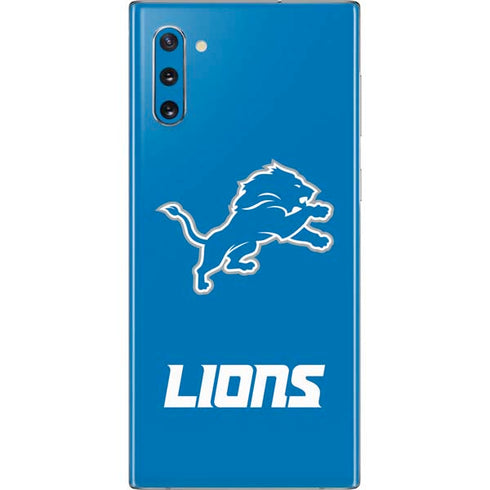 NFL Detroit Lions Distressed Galaxy Note 10 Skin