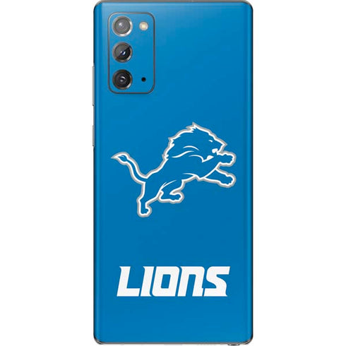 NFL Detroit Lions Distressed Galaxy Note20 5G Skin