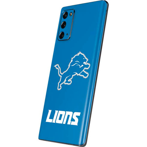 NFL Detroit Lions Distressed Galaxy Note20 5G Skin