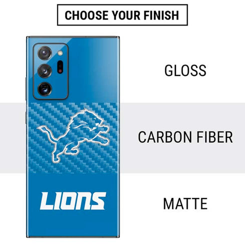 NFL Detroit Lions Distressed Galaxy Note20 Ultra 5G Skin