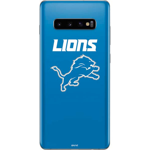 NFL Detroit Lions Distressed Galaxy S10 Plus Skin
