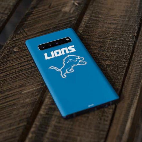NFL Detroit Lions Distressed Galaxy S10 Skin
