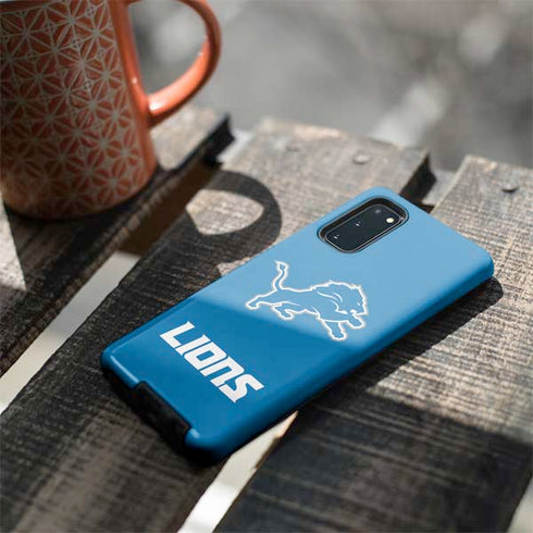 NFL Detroit Lions Distressed Galaxy S20 Pro Case