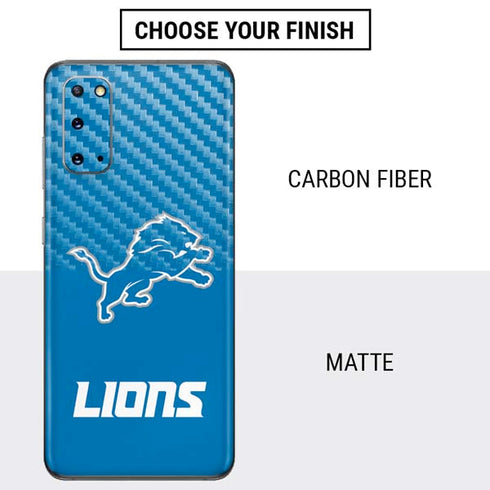 NFL Detroit Lions Distressed Galaxy S20 Skin