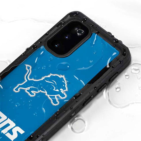 NFL Detroit Lions Distressed Galaxy S20 Waterproof Case