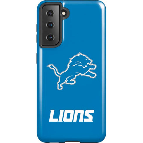 NFL Detroit Lions Distressed Galaxy S21 5G Pro Case