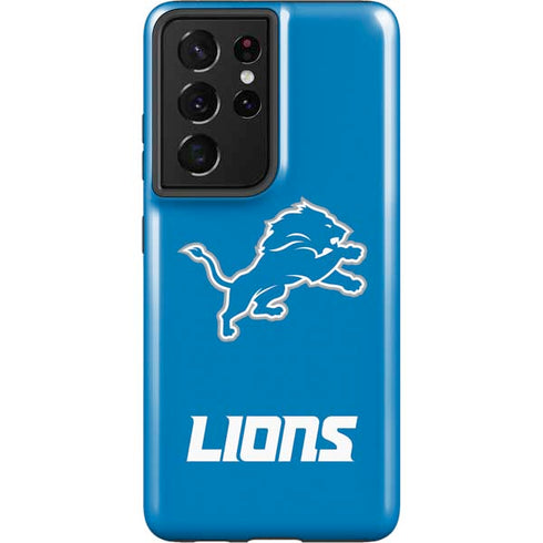 NFL Detroit Lions Distressed Galaxy S21 Ultra 5G Pro Case
