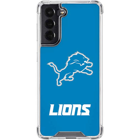 NFL Detroit Lions Distressed Galaxy S22 Clear Case