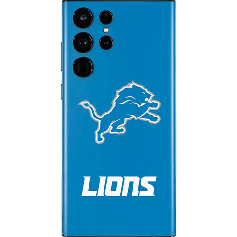 NFL Detroit Lions Distressed Galaxy S22 Ultra Skin