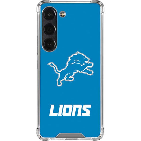 NFL Detroit Lions Distressed Galaxy S23 Clear Case