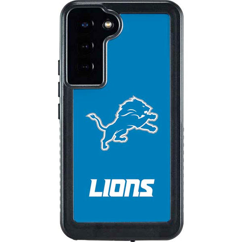 NFL Detroit Lions Distressed Galaxy S23 Plus Waterproof Case
