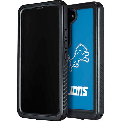NFL Detroit Lions Distressed Galaxy S23 Plus Waterproof Case