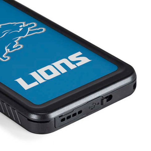 NFL Detroit Lions Distressed Galaxy S23 Waterproof Case