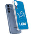 NFL Detroit Lions Distressed Galaxy S24 Clear Case