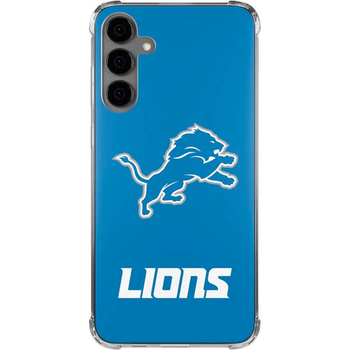NFL Detroit Lions Distressed Galaxy S24 Plus Clear Case