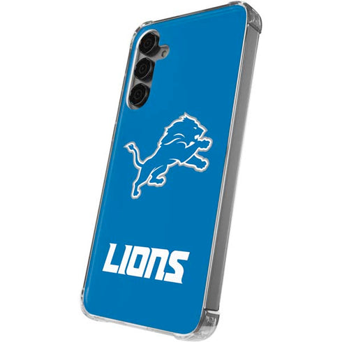 NFL Detroit Lions Distressed Galaxy S24 Plus Clear Case