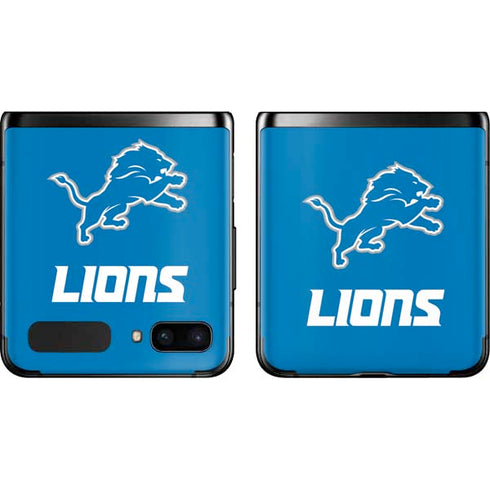 NFL Detroit Lions Distressed Galaxy Z Flip Skin