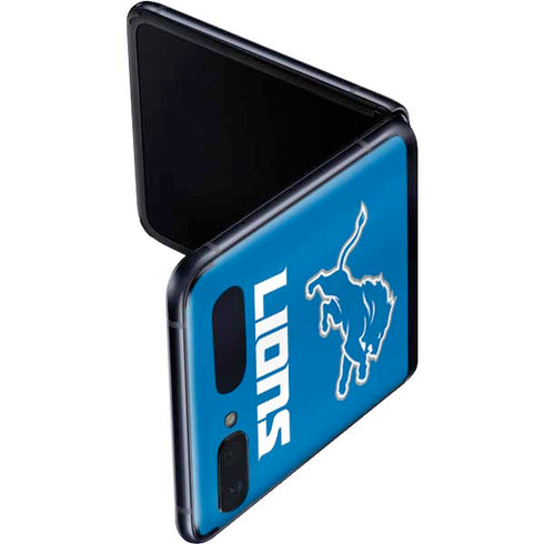 NFL Detroit Lions Distressed Galaxy Z Flip Skin