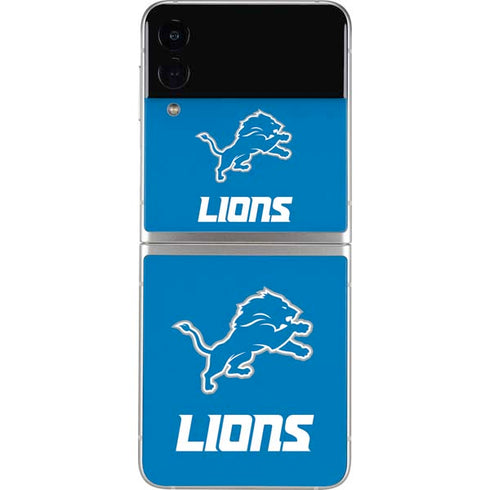 NFL Detroit Lions Distressed Galaxy Z Flip3 5G Skin