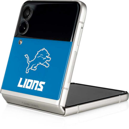 NFL Detroit Lions Distressed Galaxy Z Flip3 5G Skin