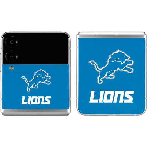 NFL Detroit Lions Distressed Galaxy Z Flip4 5G Skin