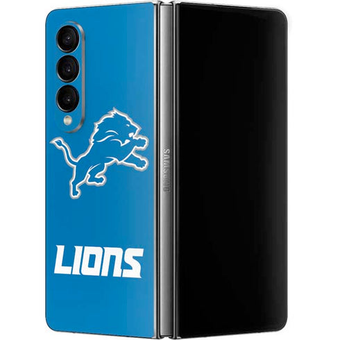 NFL Detroit Lions Distressed Galaxy Z Fold4 5G Skin