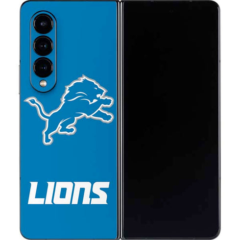 NFL Detroit Lions Distressed Galaxy Z Fold4 5G Skin