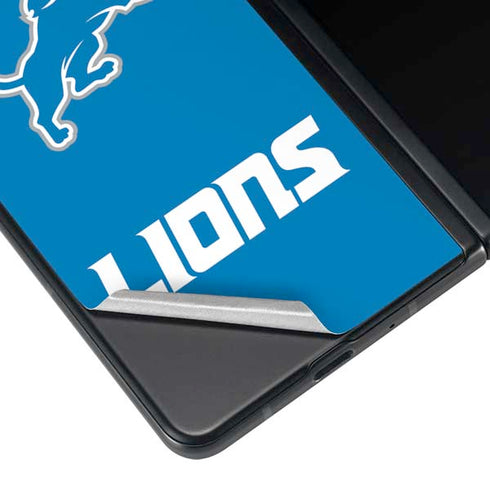 NFL Detroit Lions Distressed Galaxy Z Fold4 5G Skin