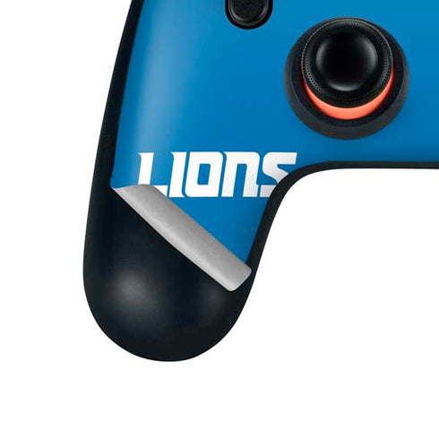 NFL Detroit Lions Distressed Google Stadia Controller Skin