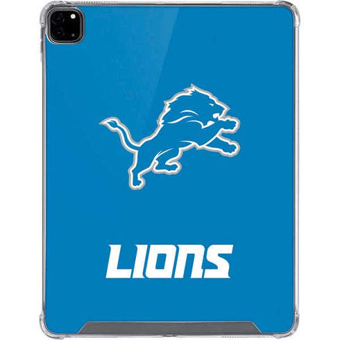 NFL Detroit Lions Distressed iPad Pro 12.9in (2020) Clear Case