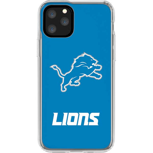 NFL Detroit Lions Distressed iPhone 11 Pro Clear Case