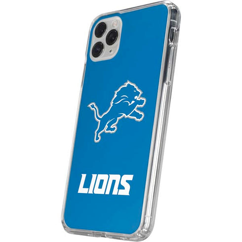 NFL Detroit Lions Distressed iPhone 11 Pro Clear Case