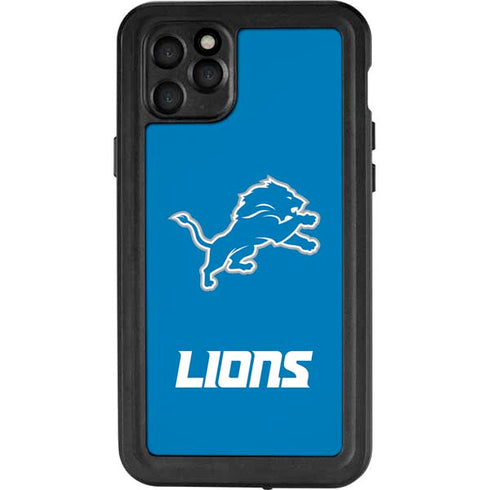 NFL Detroit Lions Distressed iPhone 11 Pro Max Waterproof Case
