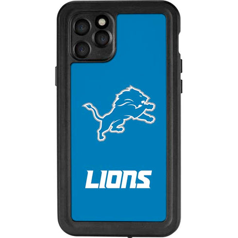 NFL Detroit Lions Distressed iPhone 11 Pro Waterproof Case