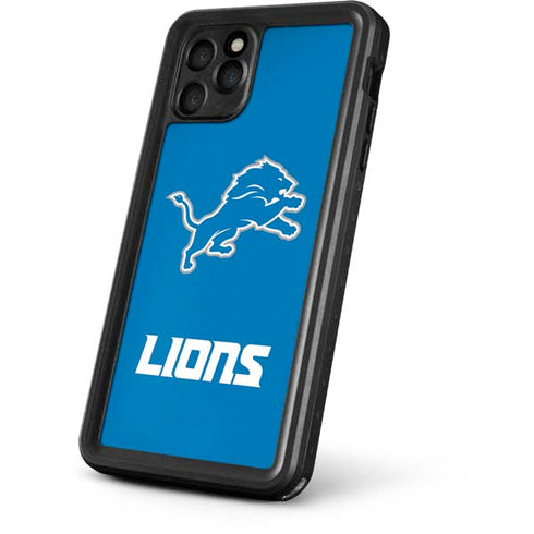 NFL Detroit Lions Distressed iPhone 11 Pro Waterproof Case