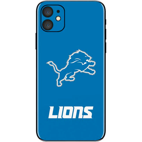 NFL Detroit Lions Distressed iPhone 11 Skin