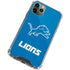 NFL Detroit Lions Distressed iPhone 12 Pro Clear Case