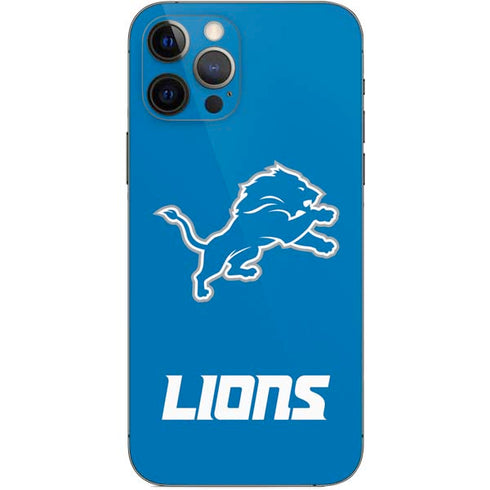 NFL Detroit Lions Distressed iPhone 12 Pro Skin