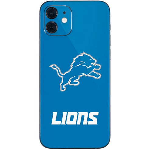 NFL Detroit Lions Distressed iPhone 12 Skin
