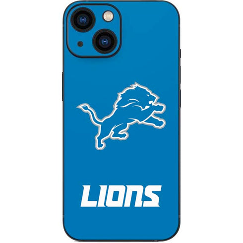 NFL Detroit Lions Distressed iPhone 13 Mini Skin