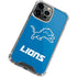 NFL Detroit Lions Distressed iPhone 13 Pro Max Clear Case