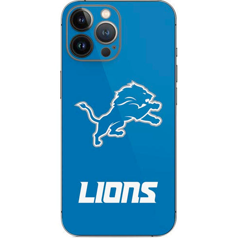 NFL Detroit Lions Distressed iPhone 13 Pro Max Skin