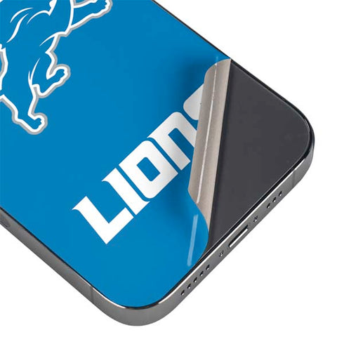 NFL Detroit Lions Distressed iPhone 13 Pro Max Skin