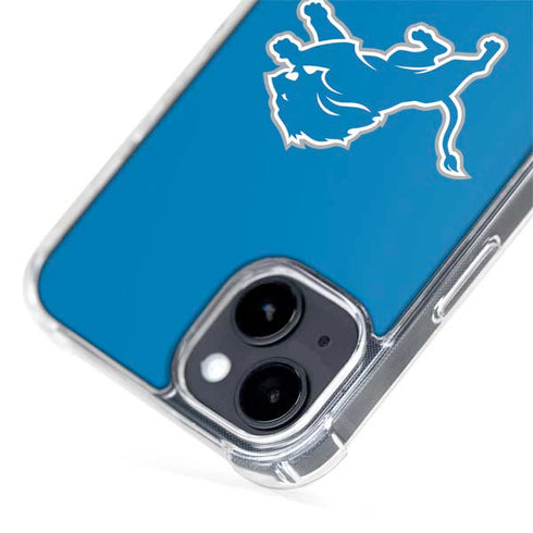 NFL Detroit Lions Distressed iPhone 15 Plus MagSafe Case