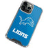 NFL Detroit Lions Distressed iPhone 14 Pro Clear Case