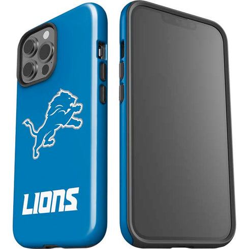 NFL Detroit Lions Distressed iPhone 15 Pro Max Impact Case