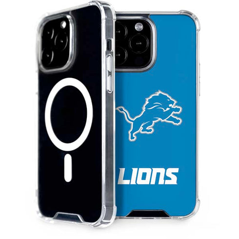 NFL Detroit Lions Distressed iPhone 15 Pro Max MagSafe Case
