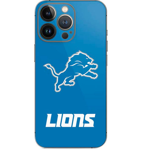 NFL Detroit Lions Distressed iPhone 14 Pro Skin